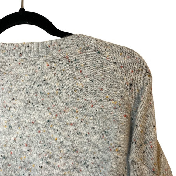 LOFT | Tunic Boat Neck Gray Speckled Sweater | Size S - Picture 7 of 8